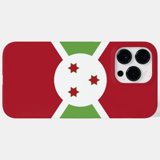 ブルンジ国旗 Case-Mate iPhoneケース (裏面 (横))