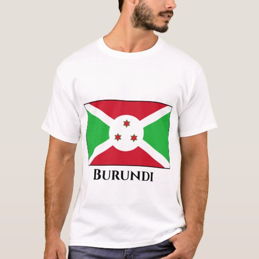 ブルンジ国旗 Tシャツ (正面)