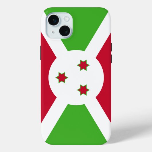 ブルンジ国旗iPhone 15 Plusケース Case-Mate iPhoneケース (裏面)