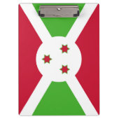 ブルンジ州旗を持つ愛国的なクリップボード クリップボード (正面)
