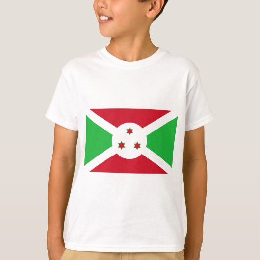 ブルンジ旗 Tシャツ (正面)