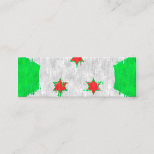 ブルンジ油彩画スケッチ コーリングカード (正面)