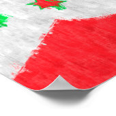 ブルンジ油彩画スケッチ ポスター (角)