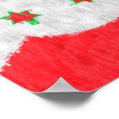 ブルンジ油彩画スケッチ ポスター (角)