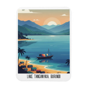 ブルンジ タンガニーカ湖 旅行 マグネット