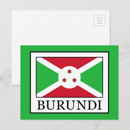 ブルンジ ポストカード (正面/裏面)