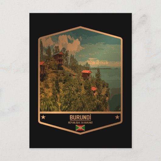 ブルンジ ポストカード (正面)