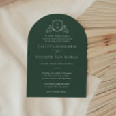 ブルンスウィッククレストグリーン結婚式招待状 招待状