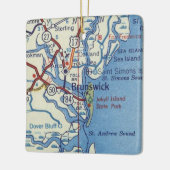 ブルンスウィックGAジキル島 セラミックオーナメント (左)