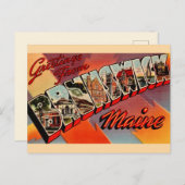 ブルンズウィック（Brunswick） メイン州 挨拶 ポストカード (正面/裏面)