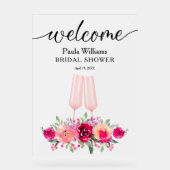 ブルンチアンドバビーフローラブライダルシャワー アクリルサイン (正面)