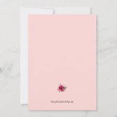 ブルンチアンドバビーフローラブライダルシャワー 招待状 (裏面)