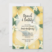 ブルンチアンドバブリーレモンブライダルシャワー 招待状 (正面)