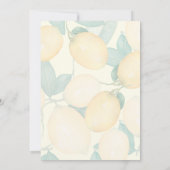 ブルンチアンドバブリーレモンブライダルシャワー 招待状 (裏面)