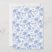 ブルンチアンドバブルブルーシノワズリーブライダルシャワー 招待状 (裏面)