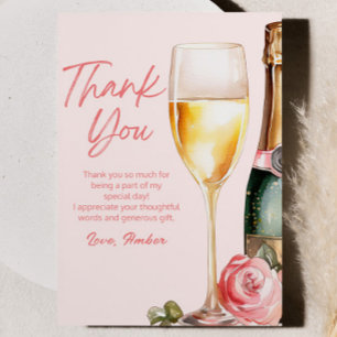 ブルンチアンドバブルミモサシャンパーニュ誕生日ブランチ サンキューカード