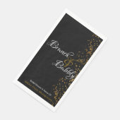 ブルンチエレガントバブリーブライダルシャワー金ゴールド紙吹雪 (コーナー)