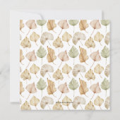 ブルンチバブリーボ葉ホブライダルシャワー招待状 (裏面)