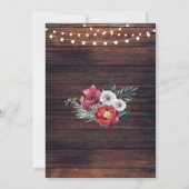 ブルンチ&バブリーウッドフローラレッドフラワーライト 招待状