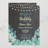 ブルンチ&バブリーサクレンツブライダルシャワー招待状 招待状 (正面/裏面)