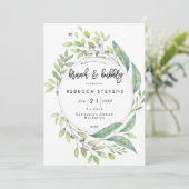ブルンチ·バブリー·グリーン·ブライダルシャワー 招待状 (スタンド正面)