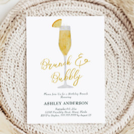 ブルンチ&バブリーMimosaカクテルバースデーパーティー 招待状