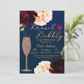 ブルンチ＆バブルリー チャンピオン ダークブルー ブライダルシャワー 招待状 (スタンド正面)