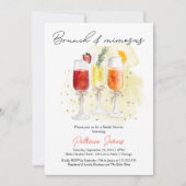 ブルンチ&ミモサカクテルブライダルシャワー 招待状 (正面)