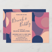 ブルンモダンチとバブカラフルリー 招待状 (正面/裏面)