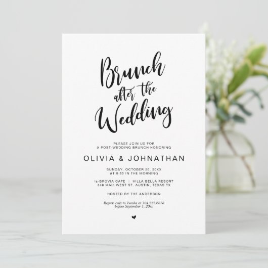 ブルン結婚チの後ろの黒い脚結婚本を書く 招待状 (スタンド正面)