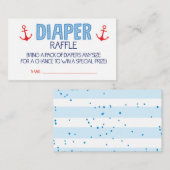 ブルーいかりおむつラッフルチケット エンクロージャーカード (正面/裏面)