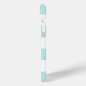 ブルーいかりオンミントストライプテーマ Case-Mate iPhoneケース (裏面 / 左)