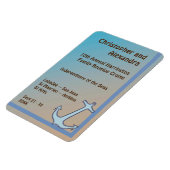 ブルーいかりコースタルカラーズステートルームドアマーカー マグネット (左側)