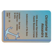 ブルーいかりコースタルカラーズステートルームドアマーカー マグネット (横)