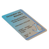 ブルーいかりコースタルカラーズステートルームドアマーカー マグネット (右側)