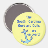 ブルーいかりステートルームドアマーカー マグネット (正面/裏面)