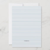 ブルーいかりバナー招待状 招待状 (裏面)