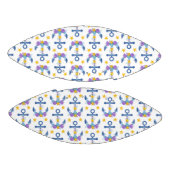 ブルーいかりパープルシーシェルズイエローヒトデ アメリカンフットボール (パネル)