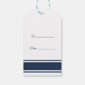 ブルーいかり航海のの結婚ギフトラベル ギフトタグ (裏面)