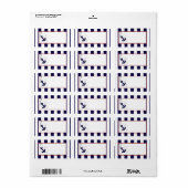 ブルーいかり航海のの結婚郵送住所 シール (フルシート)