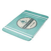 ブルーいかり航海のウェルカムヨットセーリングボート バスマット (アングル)