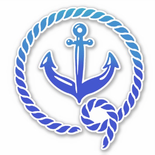 ブルーいかり シール (正面)