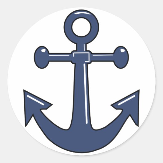 ブルーいかり ラウンドシール (正面)