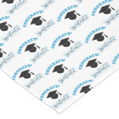 ブルーおめでとう大学院形態卒業パーティー ショートテーブルランナー (コーナー)