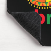 ブルーおもしろいシンコデマヨメキシコフェスタ マウスパッド (コーナー)