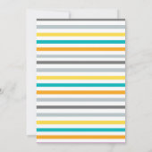 ブルーおもしろいラマフィエスタバースデーパーティー 招待状 (裏面)