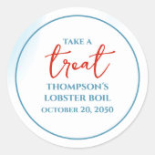 ブルーお楽しみにカスタム ラウンドシール (正面)