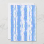 ブルーお洒落イースターブランチ卵狩り招待状 招待状 (裏面)