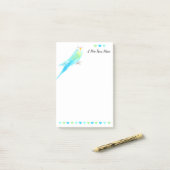 ブルーお洒落ウォーター色ブジインパレーケ ポストイット (デスク上)