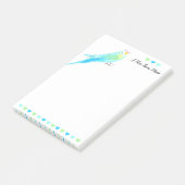 ブルーお洒落ウォーター色ブジインパレーケ ポストイット (アングル)